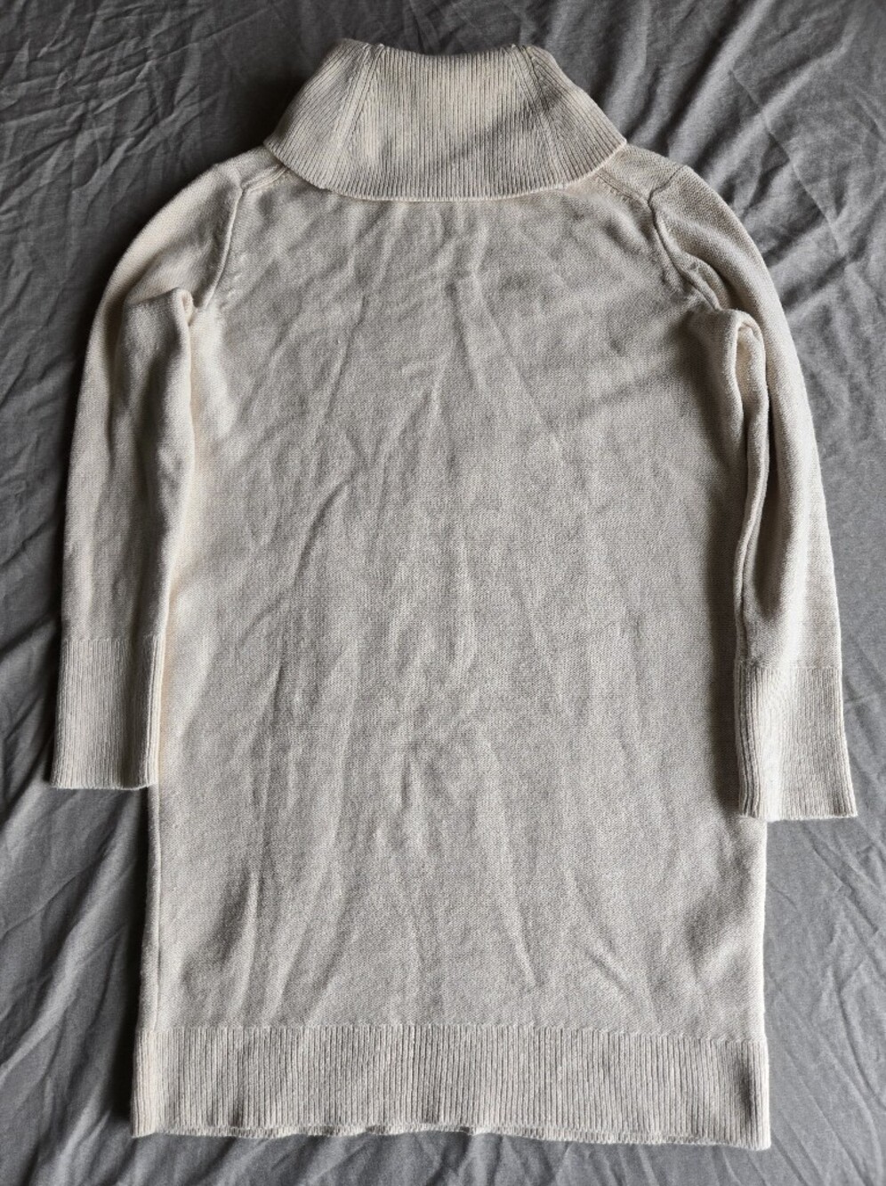 Banana Republic Cream Cable-Knit Turtleneck Sweater Dress Small - Picture 9 of 10